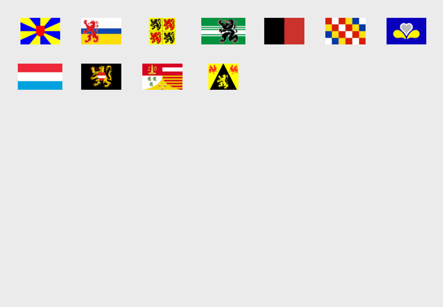 banderas de la provincias de belgica