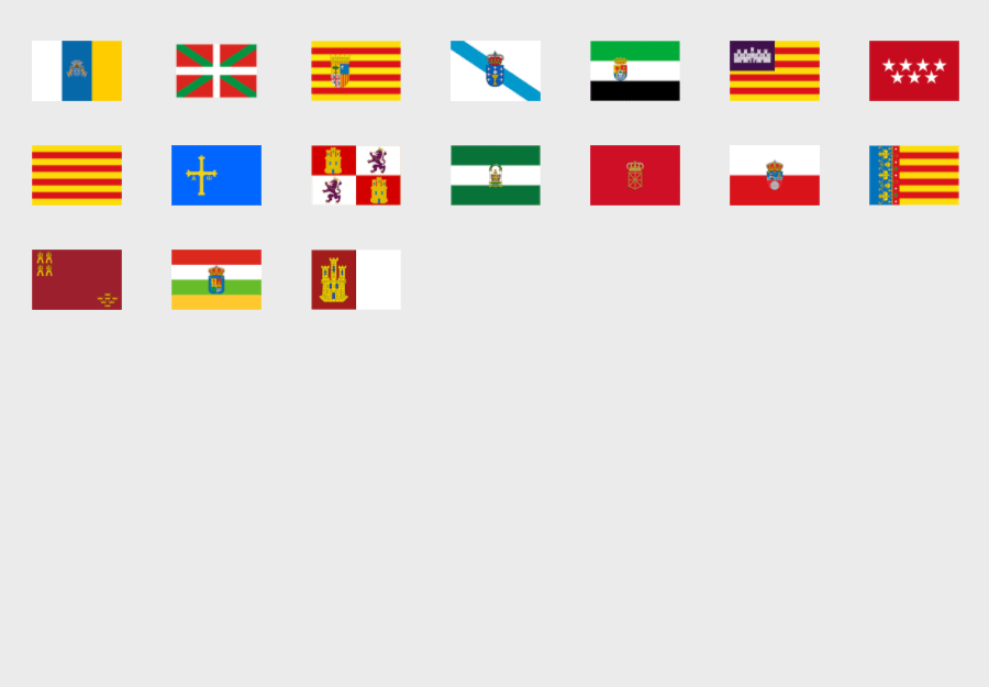 Banderas de las Comunidades Autónomas de España 】 ✔️