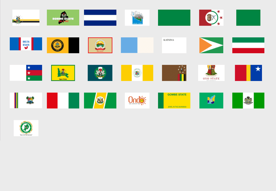 banderas de los estados de nigeria