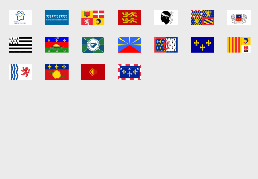 banderas regionales de francia