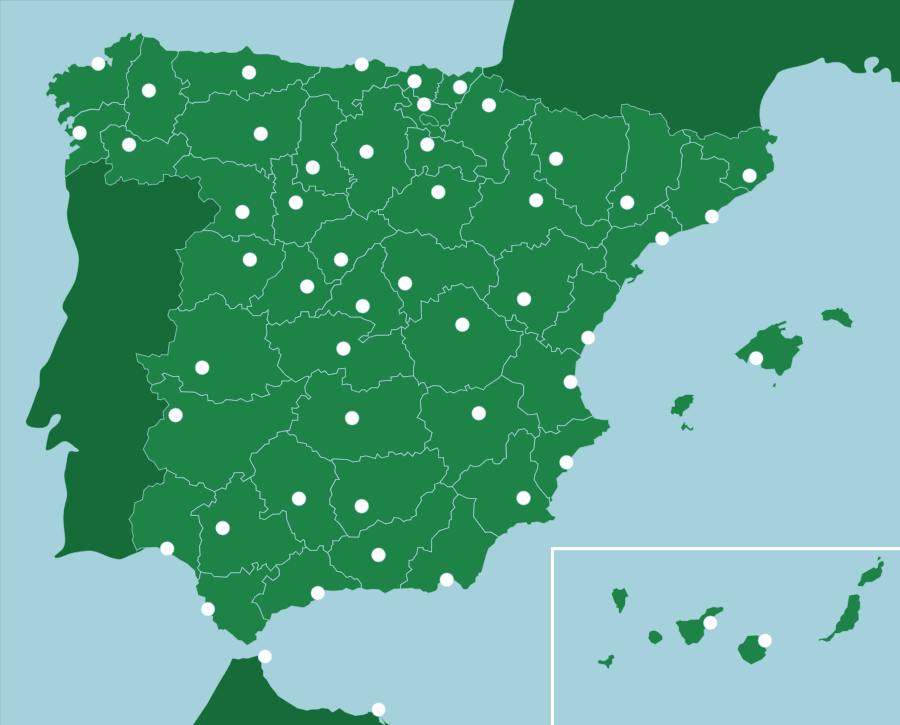 capitales de provincia de espana