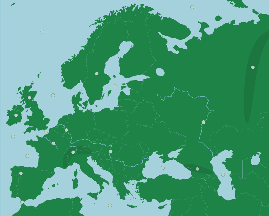 mapa fisico de europa