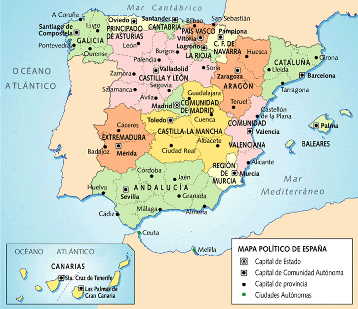 Capitales De Provincia De Espa a Capitales De Provincia De Espa a