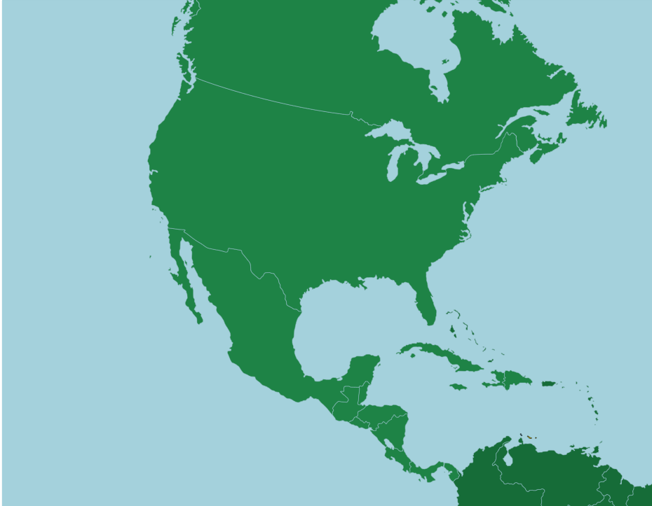 paises de america del norte y central